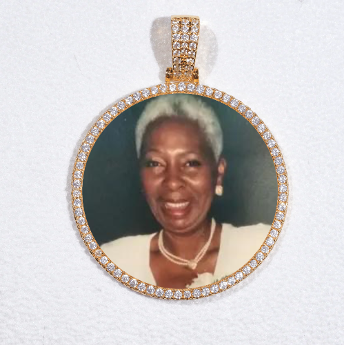 MEDIUM 3D CIRCLE CUSTOM PICTURE PENDANT