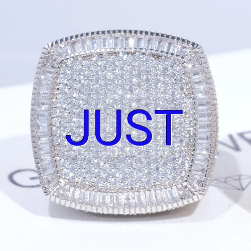 CUSTOM LETTER 3D ICED RING