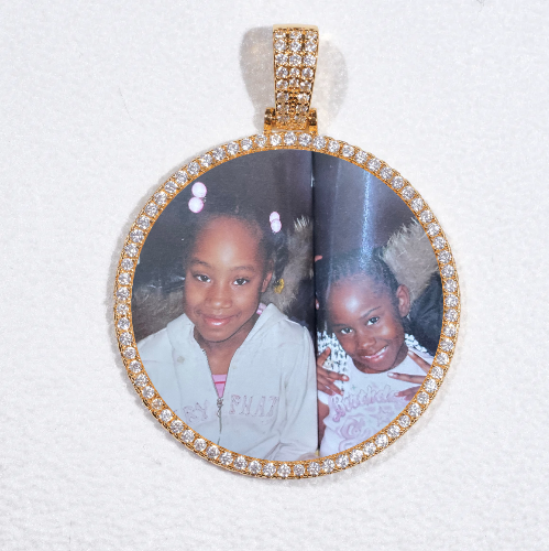 MEDIUM 3D CIRCLE CUSTOM PICTURE PENDANT