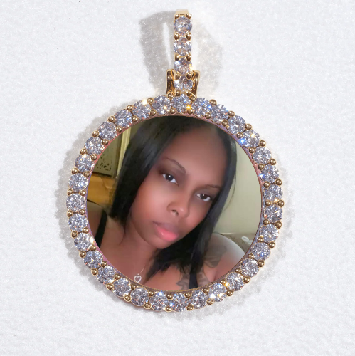3D CIRCLE CUSTOM PICTURE PENDANT SMALL SIZE