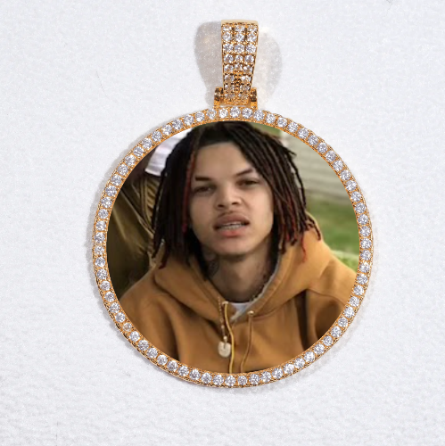 MEDIUM 3D CIRCLE CUSTOM PICTURE PENDANT