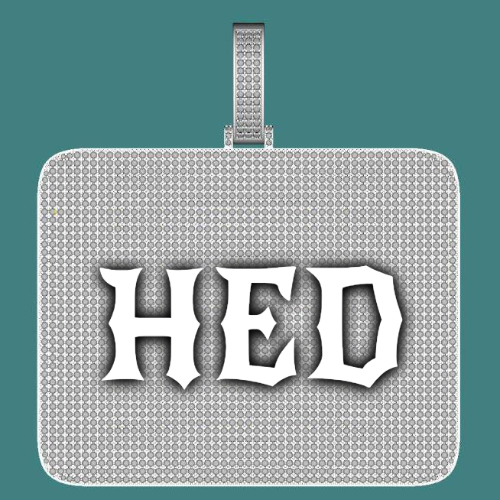 CUSTOM LETTER NECKLACE 3D BIG SQUARE