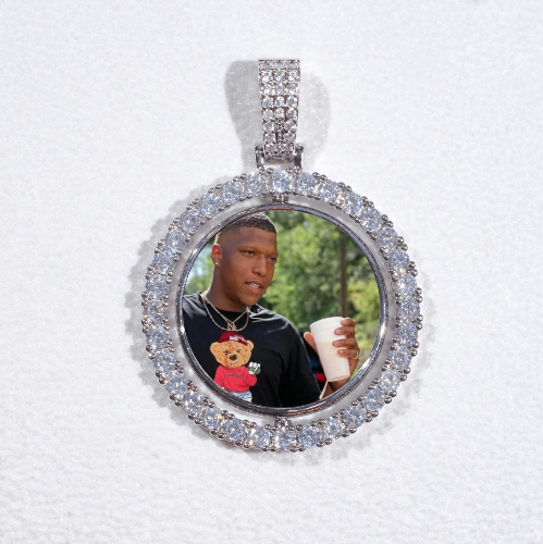3D Spinning 2-Faced Custom Picture Pendant