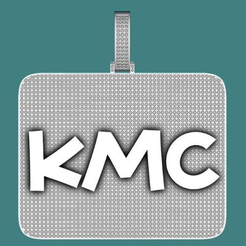 CUSTOM LETTER NECKLACE 3D BIG SQUARE