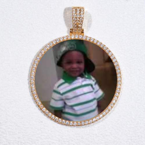 MEDIUM 3D CIRCLE CUSTOM PICTURE PENDANT
