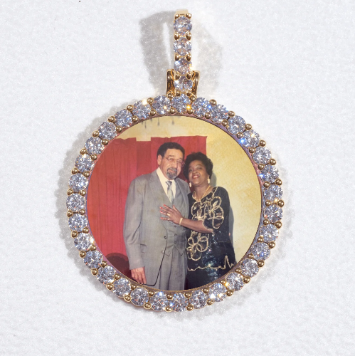 3D CIRCLE CUSTOM PICTURE PENDANT SMALL SIZE