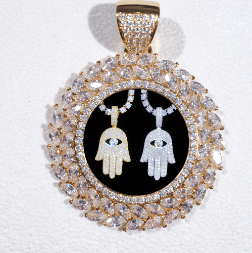 Large 3D Wheat Ear Custom Picture Pendant