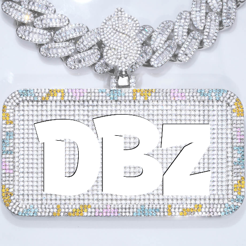 CUSTOM LETTER NECKLACE 3D COLORFUL SQUARE