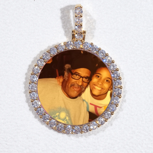 3D CIRCLE CUSTOM PICTURE PENDANT SMALL SIZE