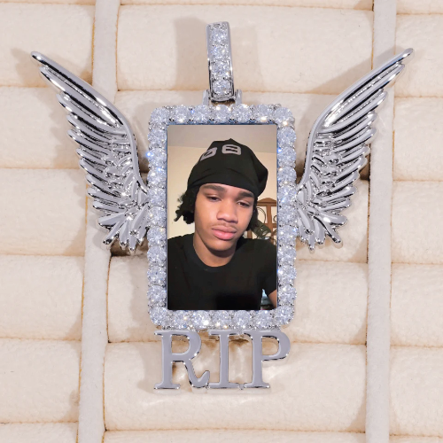 RIP WING 3D CUSTOM PICTURE PENDANT