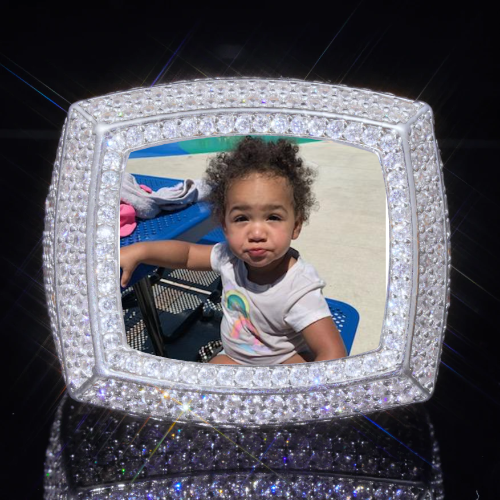 3D CUSTOM PICTURE ICED RING