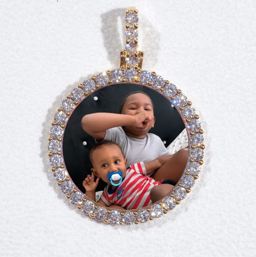 3D CIRCLE CUSTOM PICTURE PENDANT SMALL SIZE