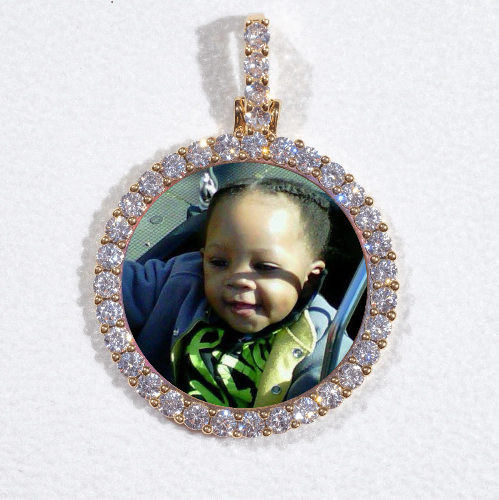 3D CIRCLE CUSTOM PICTURE PENDANT SMALL SIZE
