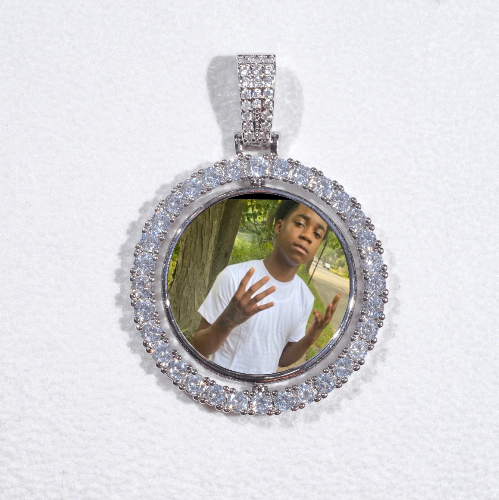 3D Spinning 2-Faced Custom Picture Pendant