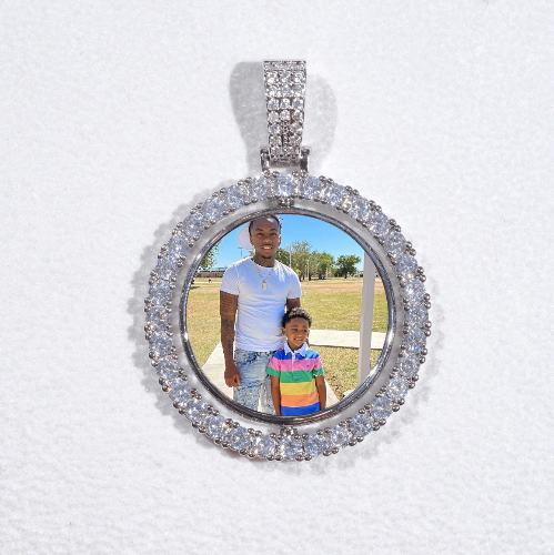 3D Spinning 2-Faced Custom Picture Pendant