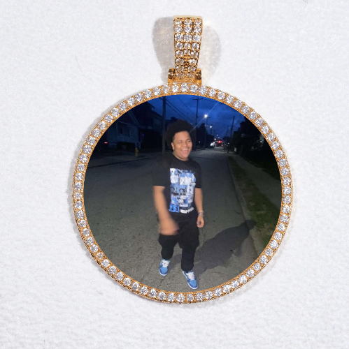 MEDIUM 3D CIRCLE CUSTOM PICTURE PENDANT
