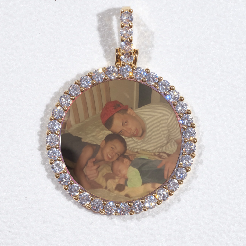 3D CIRCLE CUSTOM PICTURE PENDANT SMALL SIZE