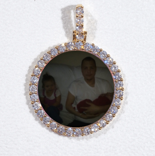 3D CIRCLE CUSTOM PICTURE PENDANT SMALL SIZE