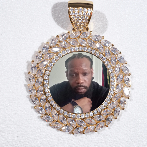 Large 3D Wheat Ear Custom Picture Pendant