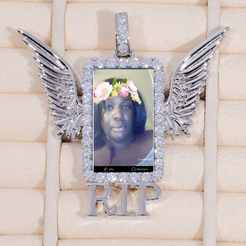 RIP WING 3D CUSTOM PICTURE PENDANT