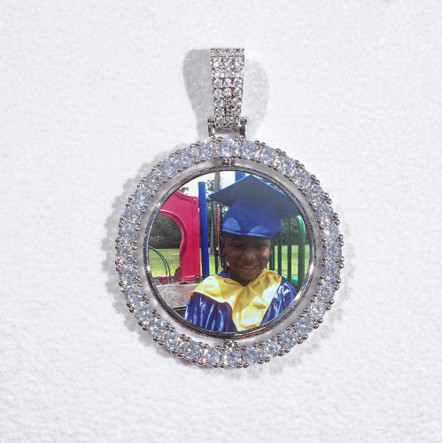 3D Spinning 2-Faced Custom Picture Pendant