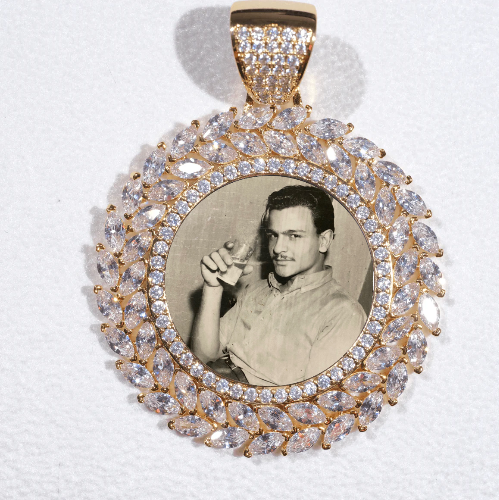 Large 3D Wheat Ear Custom Picture Pendant