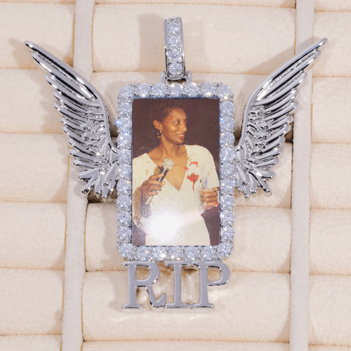 RIP WING 3D CUSTOM PICTURE PENDANT