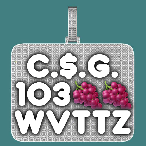 CUSTOM LETTER NECKLACE 3D BIG SQUARE