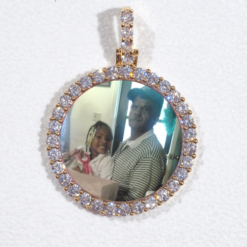 3D CIRCLE CUSTOM PICTURE PENDANT SMALL SIZE