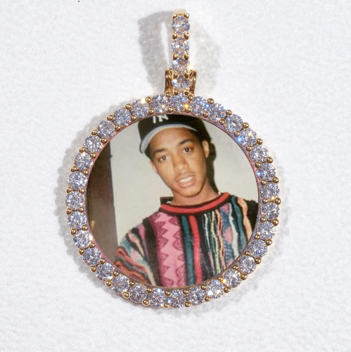 3D CIRCLE CUSTOM PICTURE PENDANT SMALL SIZE