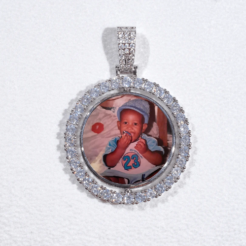 3D Spinning 2-Faced Custom Picture Pendant