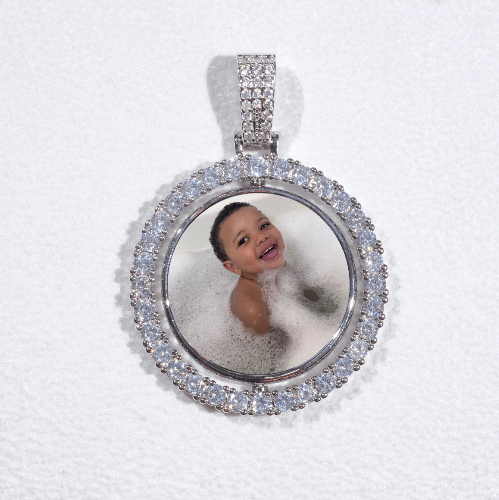 3D Spinning 2-Faced Custom Picture Pendant