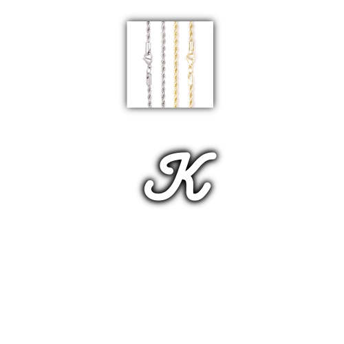Script Custom Letter Necklace