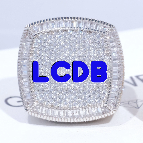 CUSTOM LETTER 3D ICED RING