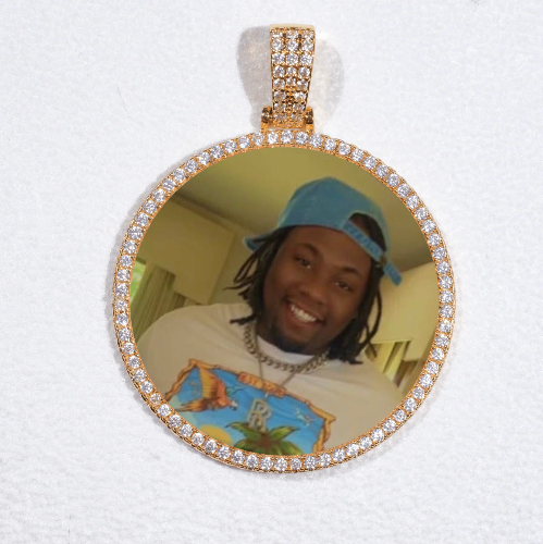 MEDIUM 3D CIRCLE CUSTOM PICTURE PENDANT