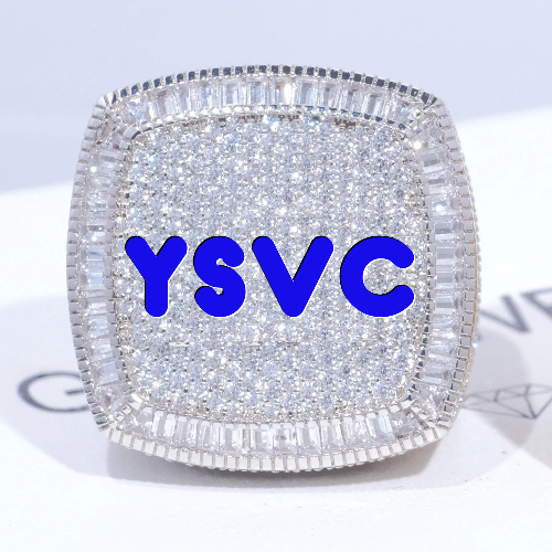 CUSTOM LETTER 3D ICED RING