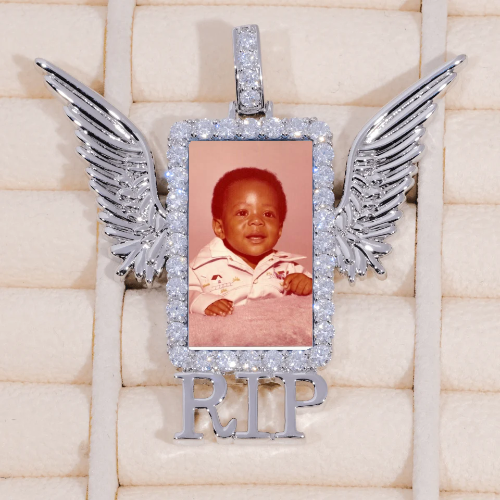 RIP WING 3D CUSTOM PICTURE PENDANT