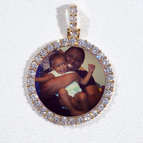 3D CIRCLE CUSTOM PICTURE PENDANT SMALL SIZE