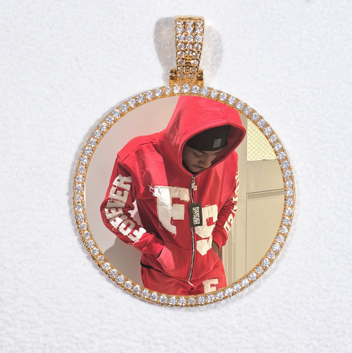 MEDIUM 3D CIRCLE CUSTOM PICTURE PENDANT
