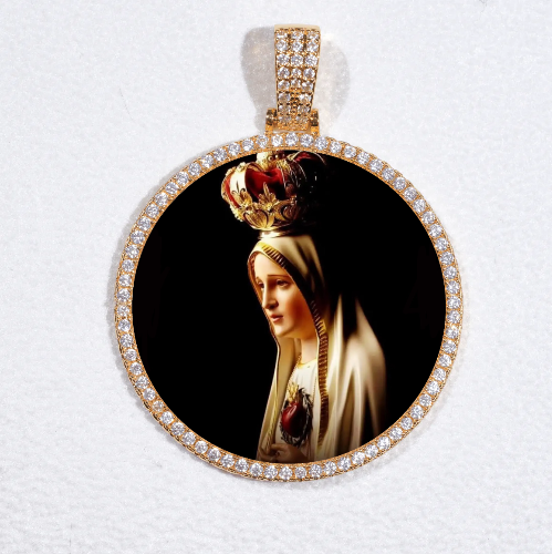 MEDIUM 3D CIRCLE CUSTOM PICTURE PENDANT
