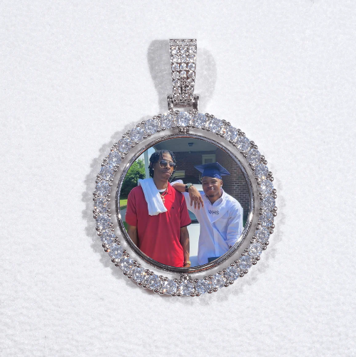3D Spinning 2-Faced Custom Picture Pendant