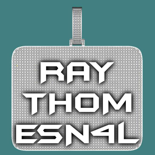 CUSTOM LETTER NECKLACE 3D BIG SQUARE