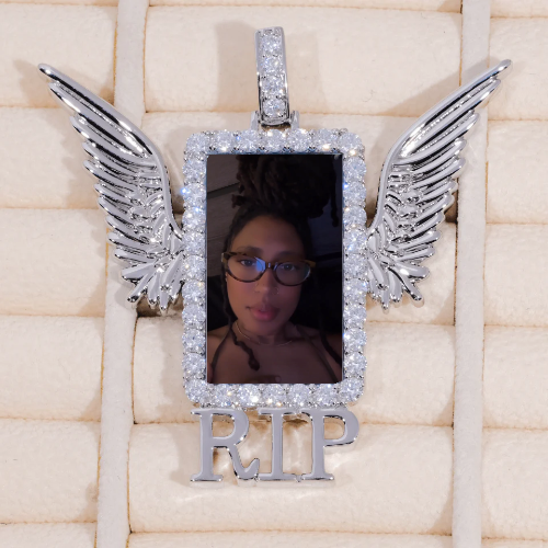 RIP WING 3D CUSTOM PICTURE PENDANT