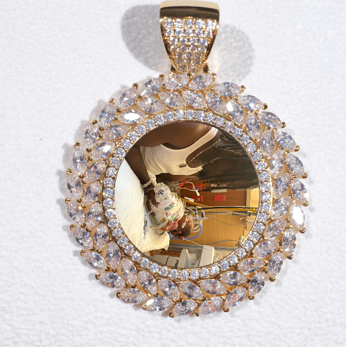 Large 3D Wheat Ear Custom Picture Pendant
