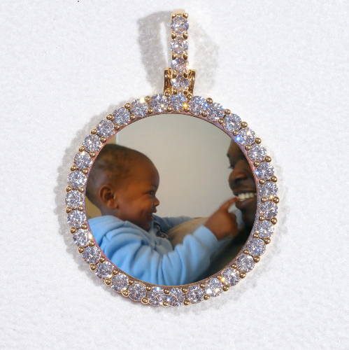 3D CIRCLE CUSTOM PICTURE PENDANT SMALL SIZE