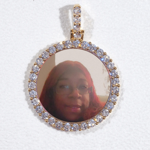 3D CIRCLE CUSTOM PICTURE PENDANT SMALL SIZE