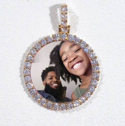 3D CIRCLE CUSTOM PICTURE PENDANT SMALL SIZE