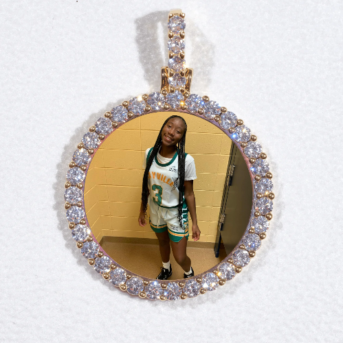 3D CIRCLE CUSTOM PICTURE PENDANT SMALL SIZE