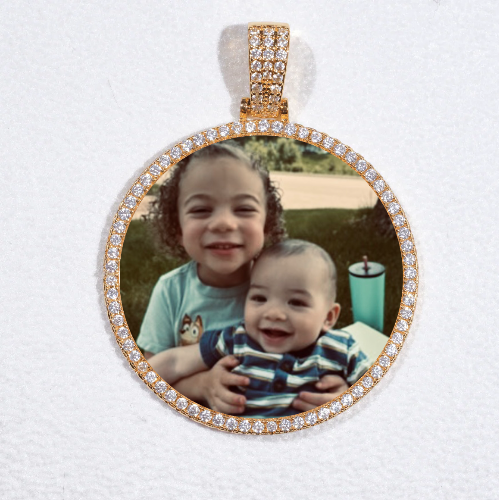 MEDIUM 3D CIRCLE CUSTOM PICTURE PENDANT