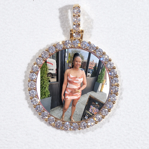3D CIRCLE CUSTOM PICTURE PENDANT SMALL SIZE